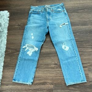 Levi’s wedgie straight ankle jeans